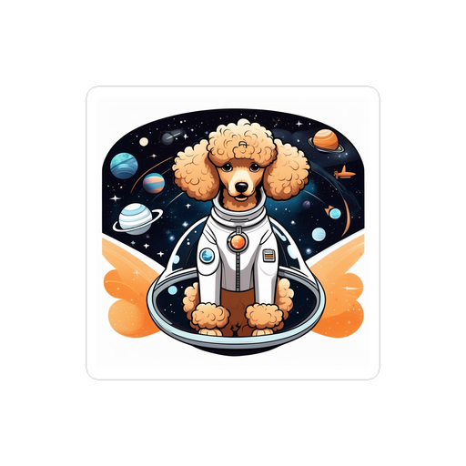 PugMug Custom Tan Poodle Sticker