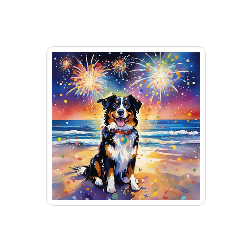 PugMug Custom Miniature American Shepherd Sticker