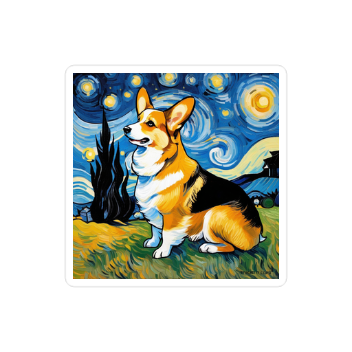 PugMug Custom Pembroke Welsh Corgi Sticker