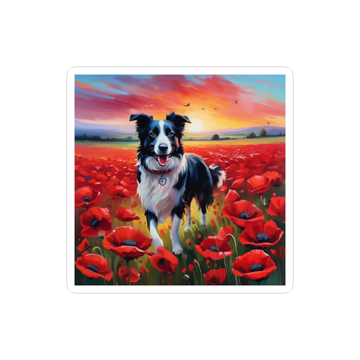 PugMug Custom Border Collie Sticker