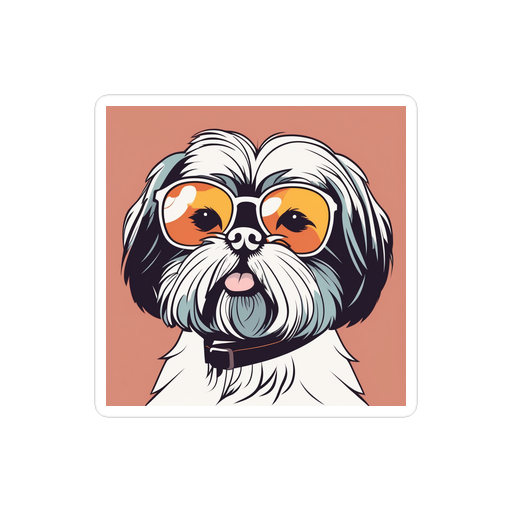 PugMug Custom Shih Tzu Sticker