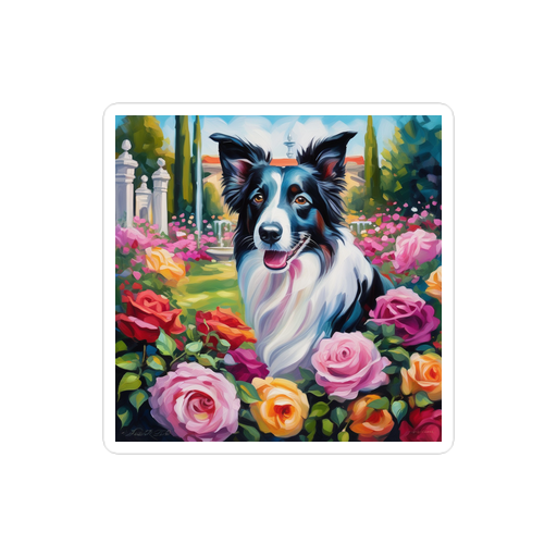 PugMug Custom Border Collie Sticker