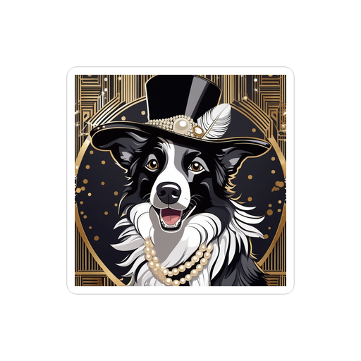 PugMug Custom Border Collie Sticker