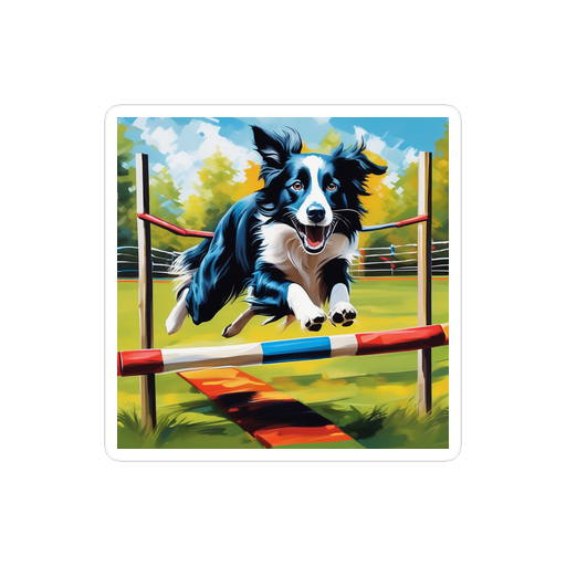 PugMug Custom Border Collie Sticker