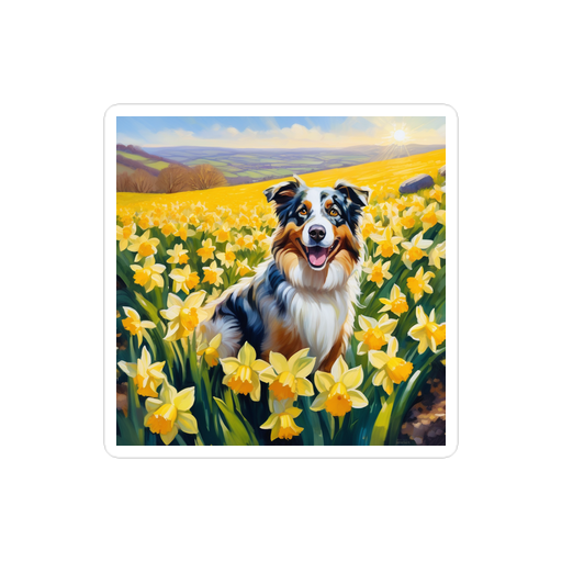 PugMug Custom Australian Shepherd Dog Sticker