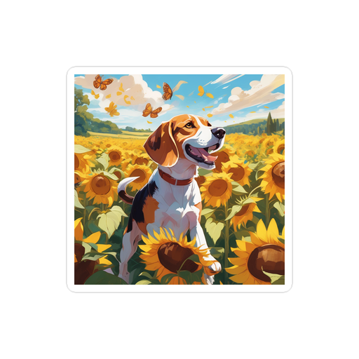 PugMug Custom Beagle Sticker