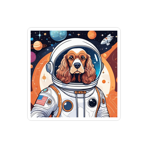 PugMug Custom Cocker Spaniel Sticker