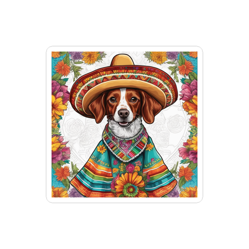 PugMug Custom Brittany Dog Sticker