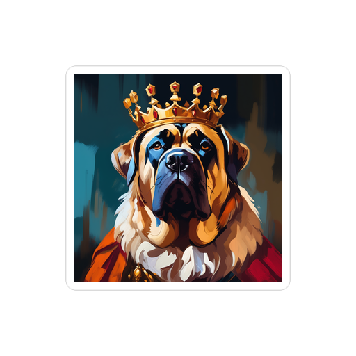 PugMug Custom Mastiff Sticker