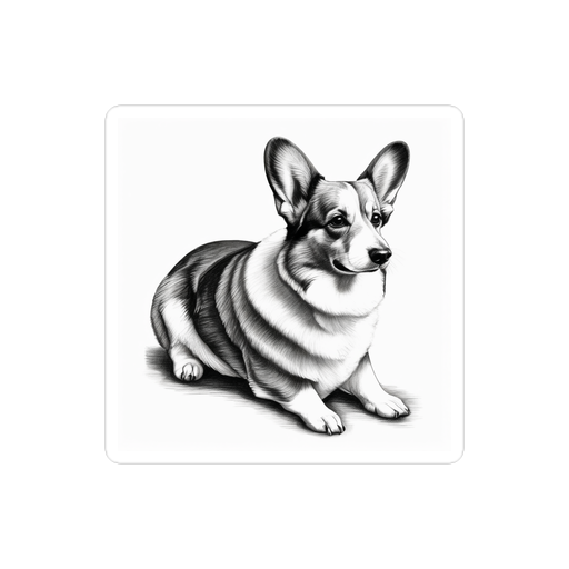 PugMug Custom Pembroke Welsh Corgi Sticker