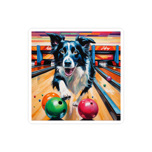 PugMug Custom Border Collie Sticker