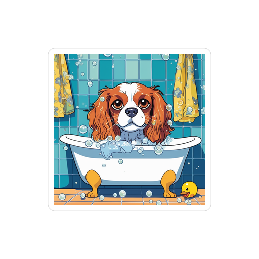 PugMug Custom Cavalier King Charles Spaniel Sticker