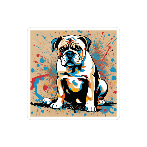 PugMug Custom Bulldog Sticker