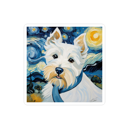 PugMug Custom West Highland White Terrier Sticker