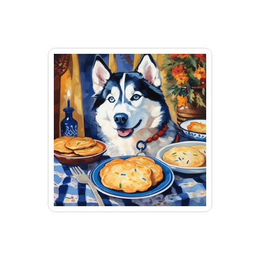 PugMug Custom Siberian Husky Sticker