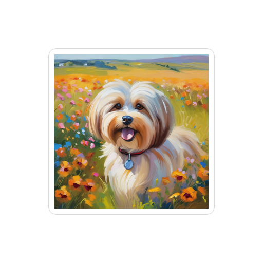 PugMug Custom Tan Havanese Dog Sticker