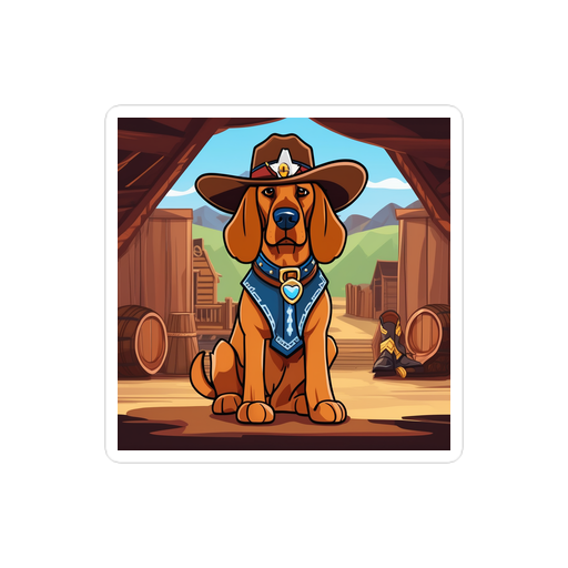 PugMug Custom Bloodhound Sticker