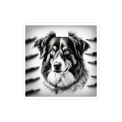 PugMug Custom Miniature American Shepherd Sticker
