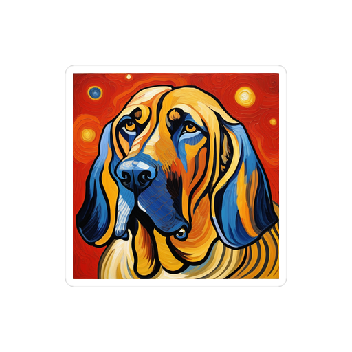 PugMug Custom Bloodhound Sticker