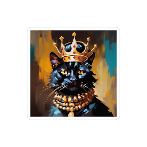 PugMug Custom Black Exotic Cat Sticker