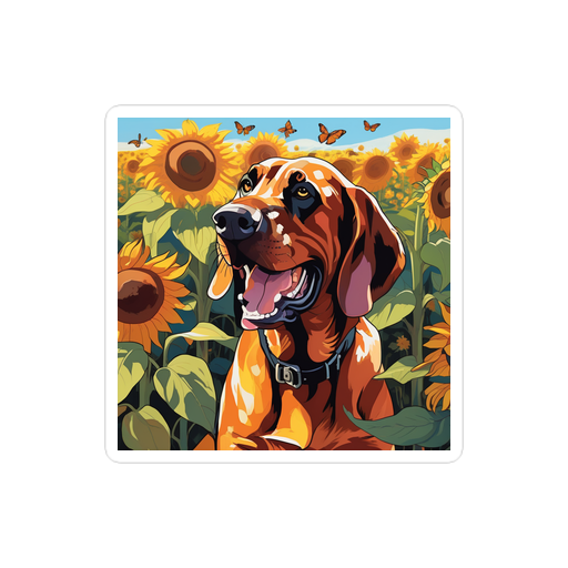 PugMug Custom Bloodhound Sticker