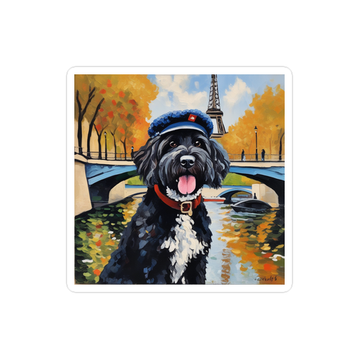 PugMug Custom Portuguese Water Dog Sticker