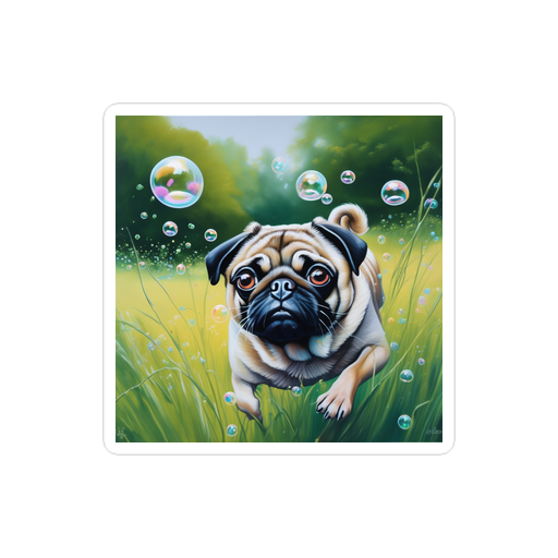 PugMug Custom Pug Sticker