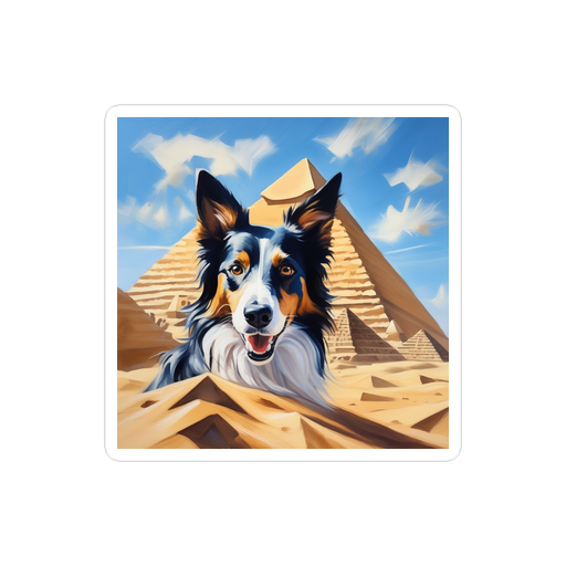 PugMug Custom Border Collie Sticker