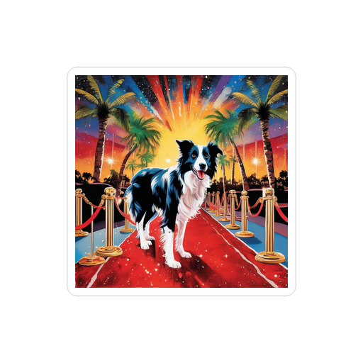PugMug Custom Border Collie Sticker