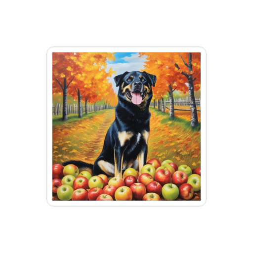 PugMug Custom Blue Sticker