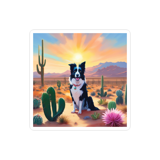 PugMug Custom Border Collie Sticker