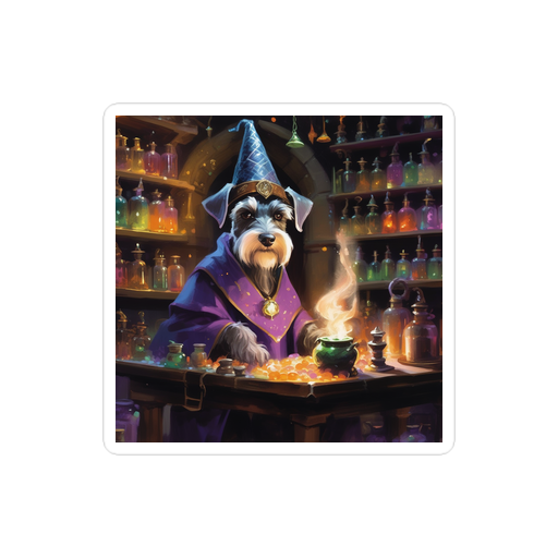 PugMug Custom Miniature Schnauzer Sticker