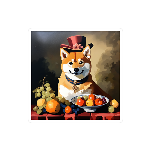 PugMug Custom Shiba Inu Sticker
