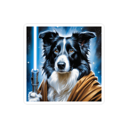 PugMug Custom Border Collie Sticker