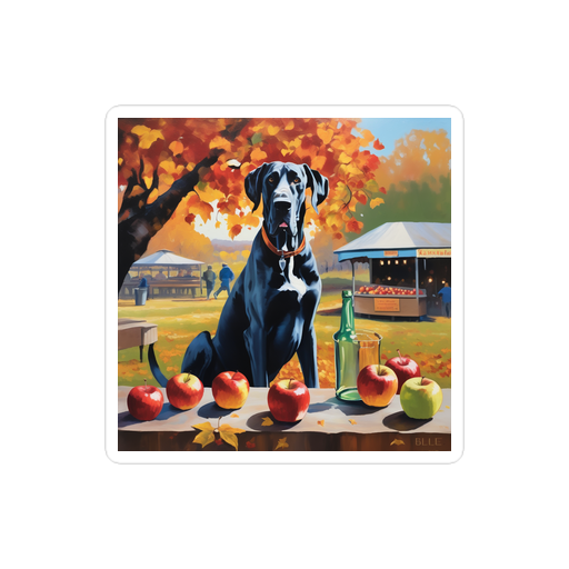 PugMug Custom Great Dane Sticker