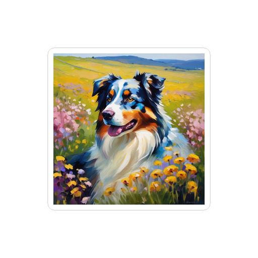 PugMug Custom Australian Shepherd Dog Sticker