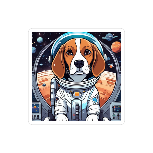 PugMug Custom Beagle Sticker