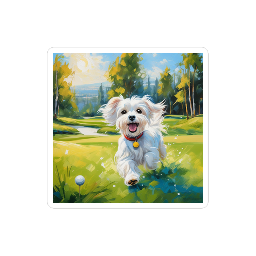 PugMug Custom Maltese Dog Sticker