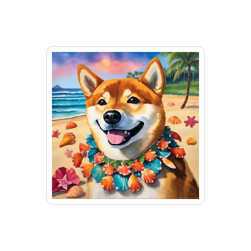 PugMug Custom Shiba Inu Sticker