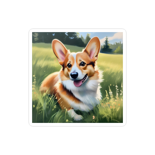 PugMug Custom Pembroke Welsh Corgi Sticker