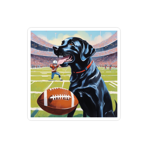 PugMug Custom Black Labrador Retriever Sticker