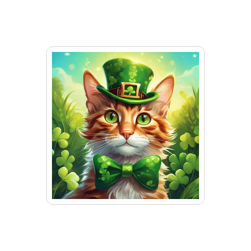 PugMug Custom Tabby Companion Cat Sticker