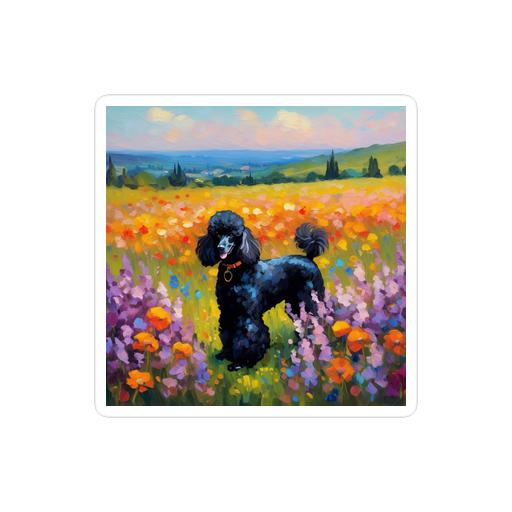 PugMug Custom Black Poodle Sticker