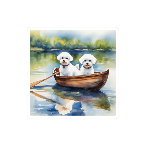 PugMug Custom Bichons Frise Sticker