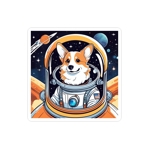 PugMug Custom Pembroke Welsh Corgi Sticker