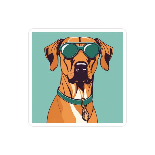 PugMug Custom Rhodesian Ridgeback Sticker