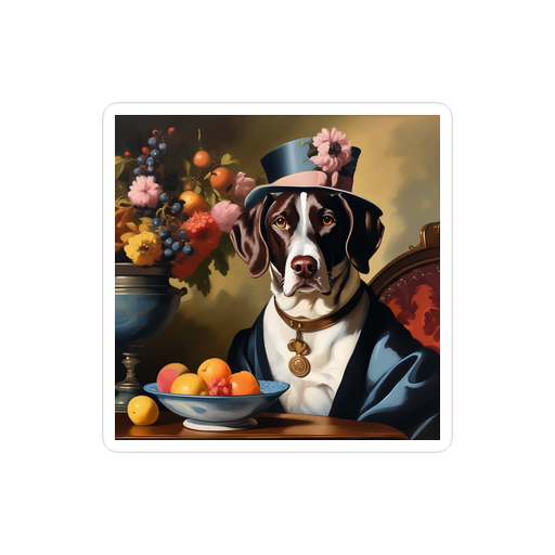 PugMug Custom Pointer Dog Sticker