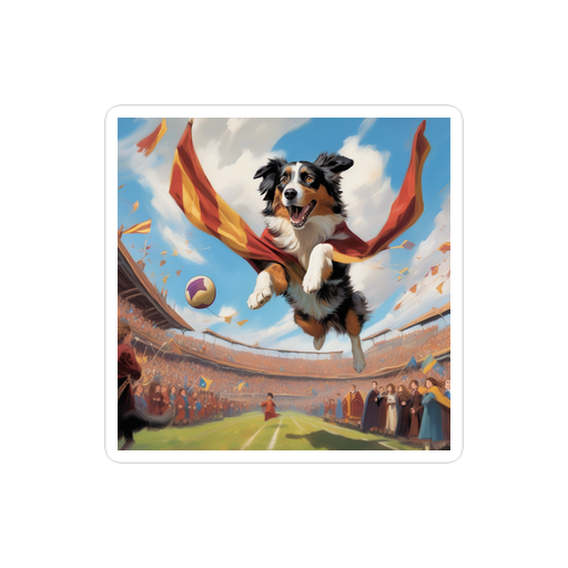 PugMug Custom Australian Shepherd Dog Sticker