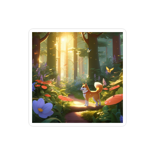 PugMug Custom Shiba Inu Sticker