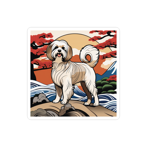 PugMug Custom Tan Havanese Dog Sticker